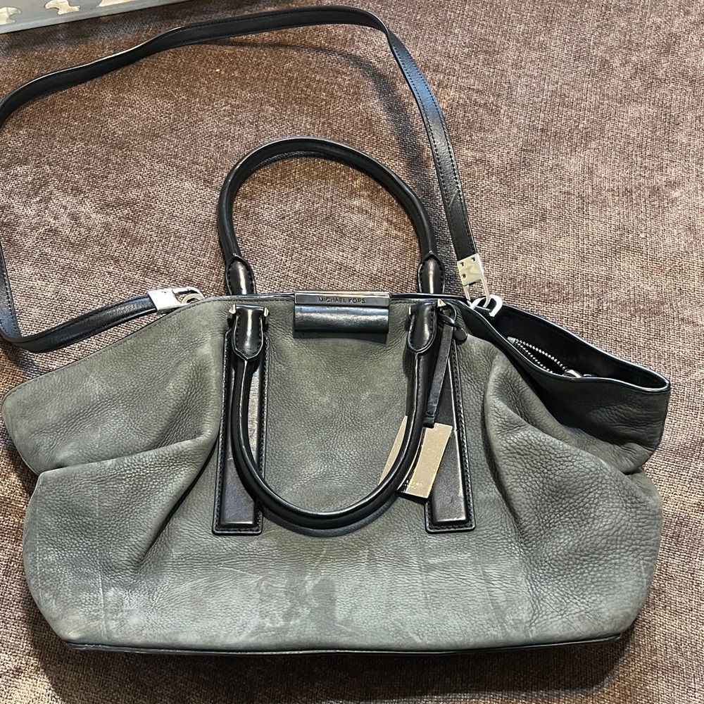 Michael Kors Collection Gray Soft Leather Handbag